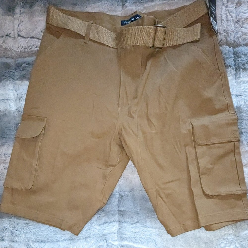 Brand New Wicked Stitch Tan Cargo Shorts